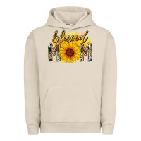Pigment French Oak blessed mom sunflower Urban Hoodie - RacoonDesign