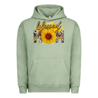 Pigment Oil Green blessed mom sunflower Urban Hoodie - RacoonDesign