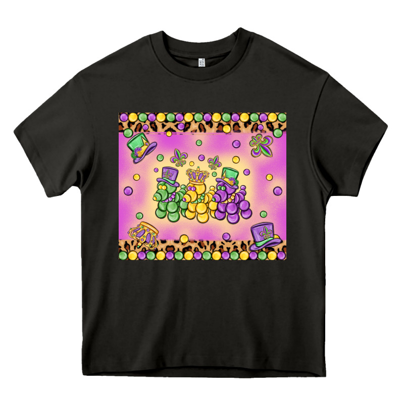 Mardi Gras Bead Dogs Heavy Core Tee by MaliasSmallBusiness | Teevron