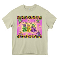 Mossy mardi gras bead dogs Heavy Core Tee - MaliasSmallBusiness