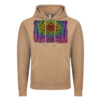 Vintage Coffee colorful zebra background Vintage Hoodie - RanaPortraitStore
