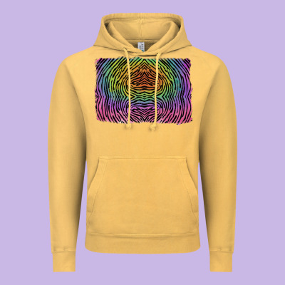 Colorful Zebra Background Vintage Hoodie Designed By Ranaportraitstore