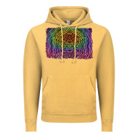 Vintage Mustard colorful zebra background Vintage Hoodie - RanaPortraitStore