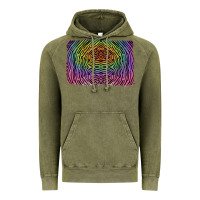 Vintage Olive colorful zebra background Vintage Hoodie - RanaPortraitStore