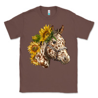 Chestnut appaloosa horse with sunflowers Classic Tee - LillyAllenDesigns