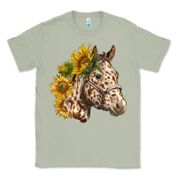 Matcha appaloosa horse with sunflowers Classic Tee - LillyAllenDesigns