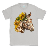 Moon Dust appaloosa horse with sunflowers Classic Tee - LillyAllenDesigns