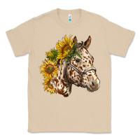 Mushroom appaloosa horse with sunflowers Classic Tee - LillyAllenDesigns