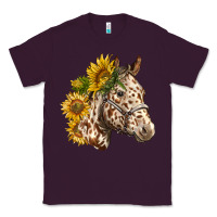 Plum appaloosa horse with sunflowers Classic Tee - LillyAllenDesigns