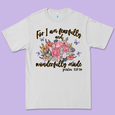 For I Am Fearfully And Wonderfully Made Premium Tee Designed By Maliassmallbusiness