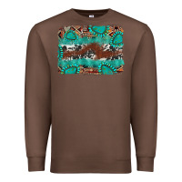 Chestnut cowhide gemstone leather background Premium Sweatshirt - FaDigitalArtStudio