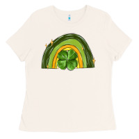 Bone st patrick s day shamrock rainbow Ladies Tee - MaliasSmallBusiness