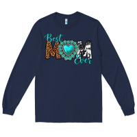 Navy Best Mom Ever Long Sleeve Tee - texasbilliewilder