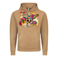 Vintage Camel mexican skull sombrero tequila bottle paper roses Vintage Hoodie - Artiststas