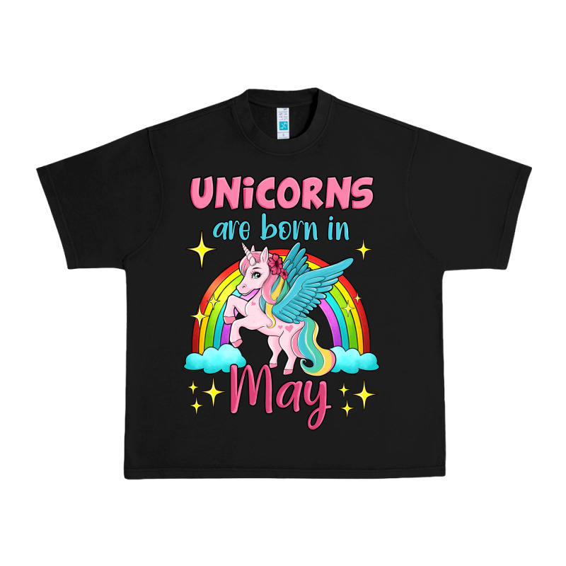 Unicorns Are Born In May Urban Heavy Tee by Jasminsmagicworld | Teevron