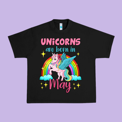 Unicorns Are Born In May Urban Heavy Tee Designed By Jasminsmagicworld