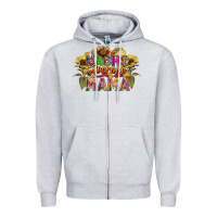 Heather Grey Nacho average mama Zipper Hoodie - FaDigitalArtStudio