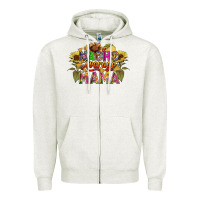 Oatmeal Heather Nacho average mama Zipper Hoodie - FaDigitalArtStudio