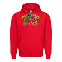 Red Nacho average mama Zipper Hoodie - FaDigitalArtStudio