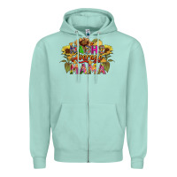 Seafoam Nacho average mama Zipper Hoodie - FaDigitalArtStudio