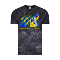 Cloud Black october we wear blue and yellow with pumpkins Vintage Tee - Artiststas