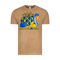 Vintage Camel october we wear blue and yellow with pumpkins Vintage Tee - Artiststas