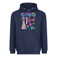 Navy birthday girl 1 Heavyweight Hoodie - BundleAndBundleShop