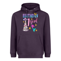 Plum birthday girl 1 Heavyweight Hoodie - BundleAndBundleShop