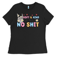 Black soft and kind but i take no shit Ladies Tee - MaliasSmallBusiness
