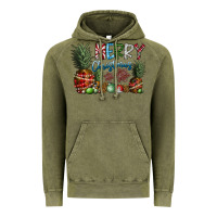 Vintage Olive Merry Christmas Vintage Hoodie - SublimationCraftShop