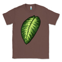 Chestnut Dumb Cane Leaf Classic Tee - LillyAllenDesigns