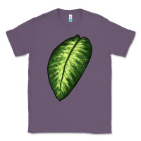 Lavender Dumb Cane Leaf Classic Tee - LillyAllenDesigns