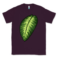 Plum Dumb Cane Leaf Classic Tee - LillyAllenDesigns