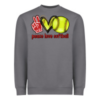 Storm Peace love Softball Heavyweight Sweatshirt - HowdyJamesFarm