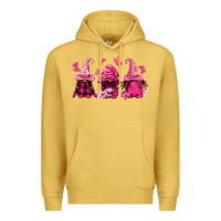 Antique Gold breast cancer afro gnomies Premium Hoodie - FaDigitalArtStudio