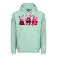 Seafoam breast cancer afro gnomies Premium Hoodie - FaDigitalArtStudio