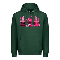Sports Green breast cancer afro gnomies Premium Hoodie - FaDigitalArtStudio