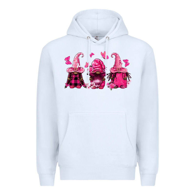 Breast Cancer Afro Gnomies Premium Hoodie by FaDigitalArtStudio | Teevron