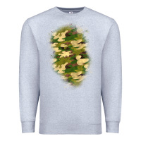 Heather Grey camouflage patch 1 Premium Sweatshirt - BundleAndBundleShop