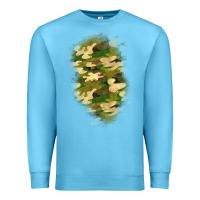 Ocean Blue camouflage patch 1 Premium Sweatshirt - BundleAndBundleShop