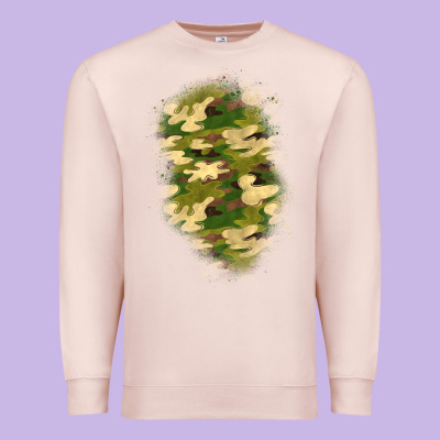 Camouflage Patch 1 Premium Sweatshirt Designed By Bundleandbundleshop