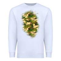 White camouflage patch 1 Premium Sweatshirt - BundleAndBundleShop