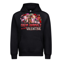 Farm Animals Is My Valentine Urban Hoodie | Teevron