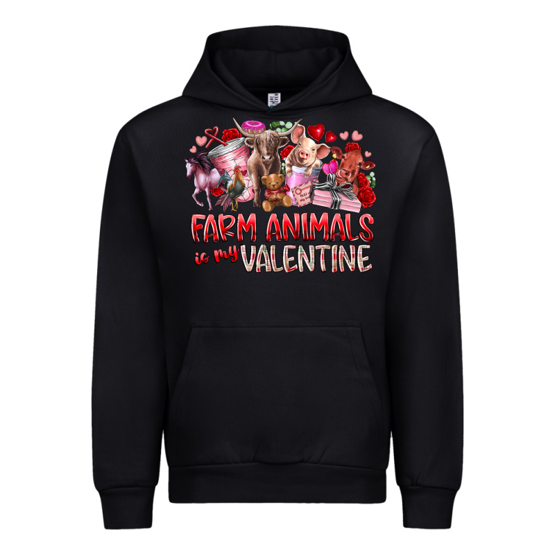 Farm Animals Is My Valentine Urban Hoodie by RacoonDesign | Teevron
