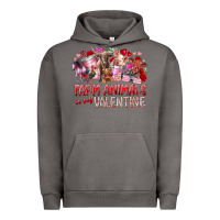 Pigment Tornado farm animals is my valentine Urban Hoodie - RacoonDesign