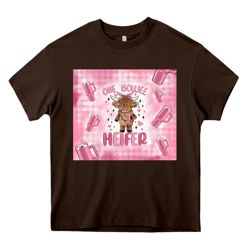 One Boujee Heifer Heavy Core Tee by MaliasSmallBusiness | Teevron