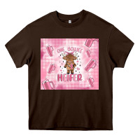 Chocolate Brown one boujee heifer Heavy Core Tee - MaliasSmallBusiness