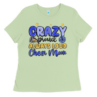 Matcha crazy proud always loud cheer mom Ladies Tee - MaliasSmallBusiness