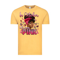 Vintage Mustard in october we wear pink with afro woman Vintage Tee - Artiststas