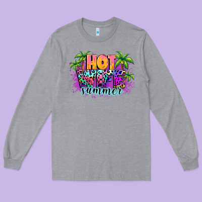 Hot Wife Summer Long Sleeve Tee Designed By Nancycooperartshop